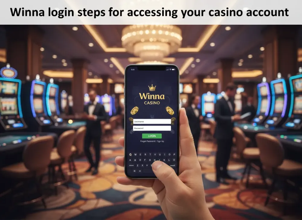 Winna login steps for accessing your casino account